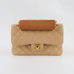Chanel Classic Flap Small Beige Microchipped