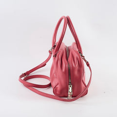 Prada Soft Calfskin Inside Bauletto Bag Pink