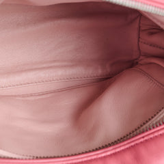 Prada Soft Calfskin Inside Bauletto Bag Pink