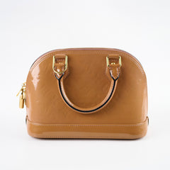 Louis Vuitton Alma BB Vernis Rose Velours Patent