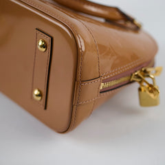 Louis Vuitton Alma BB Vernis Rose Velours Patent