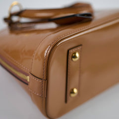 Louis Vuitton Alma BB Vernis Rose Velours Patent
