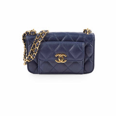 Chanel Mini Wallet On Chain Caviar Navy