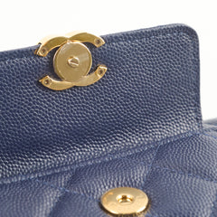 Chanel Mini Wallet On Chain Caviar Navy