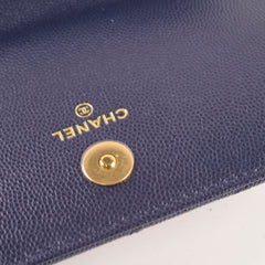 Chanel Mini Wallet On Chain Caviar Navy
