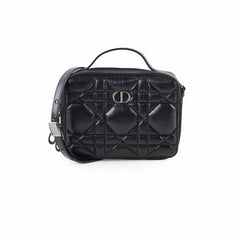 Christian Dior Caro Macrocannage Box Bag Black