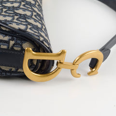 Christian Dior Medium Saddle Oblique Navy