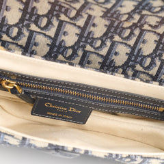 Christian Dior Medium Saddle Oblique Navy