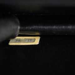 Chanel Vintage 24k Wallet On Chain WOC Lizard Black