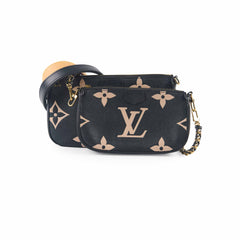 Louis Vuitton Multi Pochette Empriente Bi-Colour Black