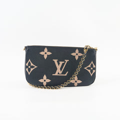 Louis Vuitton Multi Pochette Empriente Bi-Colour Black