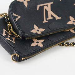 Louis Vuitton Multi Pochette Empriente Bi-Colour Black