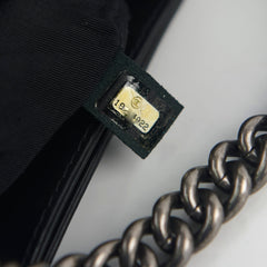 Chanel Enchained Boy Calfskin/Tweed Black