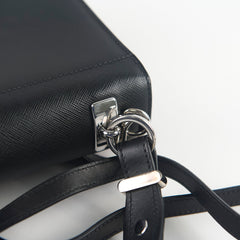 Prada Elektra Smooth Leather/Saffiano Crossbody Black