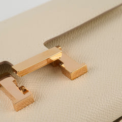 Hermes Constance To Go Craie Rose Gold-  U Stamp