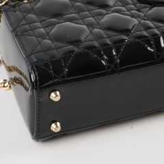 Christian Dior Lady Dior Mini Patent Black