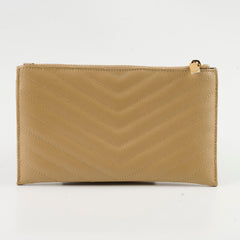 Saint Laurent Bill Pouch Dark Latte GHW