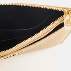 Saint Laurent Bill Pouch Dark Latte GHW