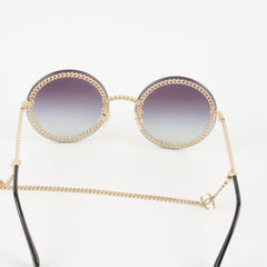 Chanel 4245 Round Gold Chain Sunglasses