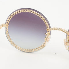 Chanel 4245 Round Gold Chain Sunglasses