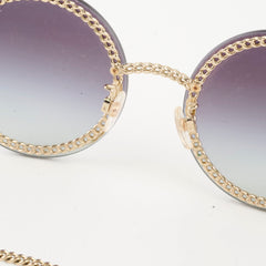 Chanel 4245 Round Gold Chain Sunglasses
