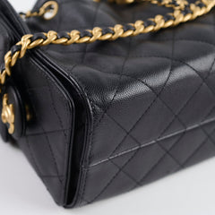 Chanel Mini 25 Caviar GHW Black (2025)