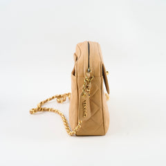 Chanel Vintage Beige Camera Bag GHW