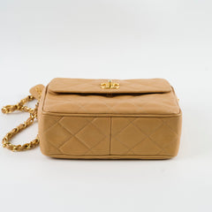 Chanel Vintage Beige Camera Bag GHW