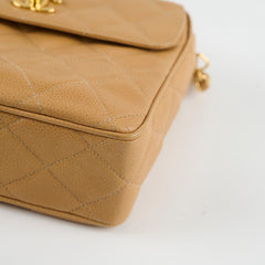 Chanel Vintage Beige Camera Bag GHW