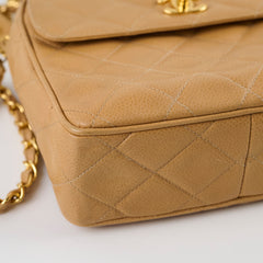 Chanel Vintage Beige Camera Bag GHW