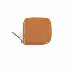 Hermes Silk'In Compact Wallet Gold - A stamp