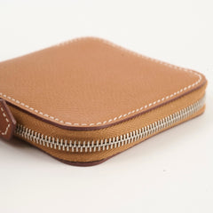 Hermes Silk'In Compact Wallet Gold - A stamp