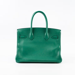Hermes Birkin 30 Vert Vertigo GHW Evercolor C Stamp