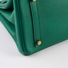 Hermes Birkin 30 Vert Vertigo GHW Evercolor C Stamp