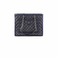 Chanel Calfskin Tweed Large Tote Bag
