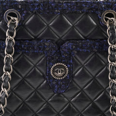 Chanel Calfskin Tweed Large Tote Bag