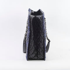 Chanel Calfskin Tweed Large Tote Bag