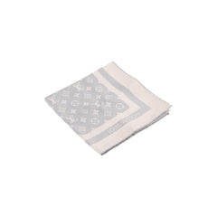 Louis Vuitton Monogram Silhouette Square 90 Silk Scarf Grey
