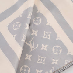 Louis Vuitton Monogram Silhouette Square 90 Silk Scarf Grey