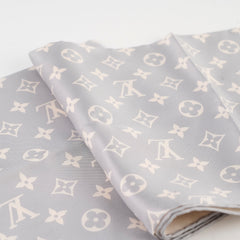 Louis Vuitton Monogram Silhouette Square 90 Silk Scarf Grey
