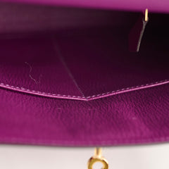 Hermes Kelly 28 Anemone Evercolor GHW D Stamp