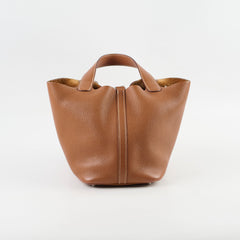 Hermes Picotin 18 Gold PHW A Stamp