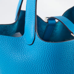 Hermes Picotin Hermes Picotin Lock 22 Eclat Blue frida/Rose mexico Y Stamp