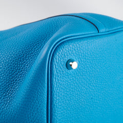 Hermes Picotin Lock 22 Eclat Blue frida/Rose mexico Y Stamp