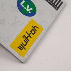 Louis Vuitton Brazza Limited Edition Logo Story Wallet Grey