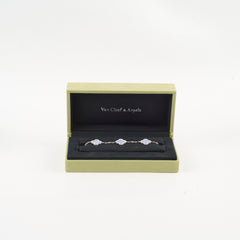 Van Cleef & Arpels Vintage Alhambra 5 Motif Bracelet Chalcedony