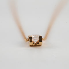 Cartier C De Cartier Diamond Necklace Pink Gold