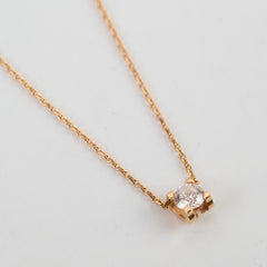 Cartier C De Cartier Diamond Necklace Pink Gold