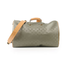 Louis Vuitton Monogram Titanium Keepall Bandoulière 50 Limited Edition