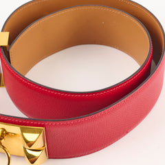 Hermes Collier de Chien 50 Red 85cm